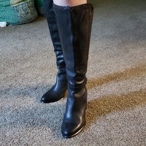 UGG Claudine Tall Black Brown Leather Boot